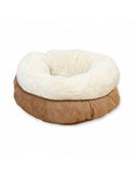 Afp Lambswool Donut Cat Soft Bed Tan | Perromart Online Pet Store Singapore