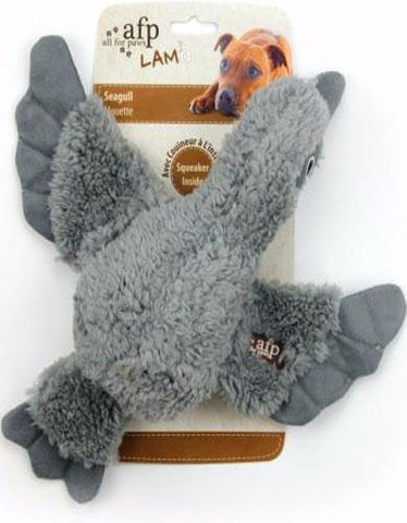 Afp Lambswool Cuddle Bird For Dog Grey | Perromart Online Pet Store Singapore