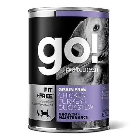 Petcurean GO! Chicken, Turkey & Duck Canned Dog Food 374g - Perromart