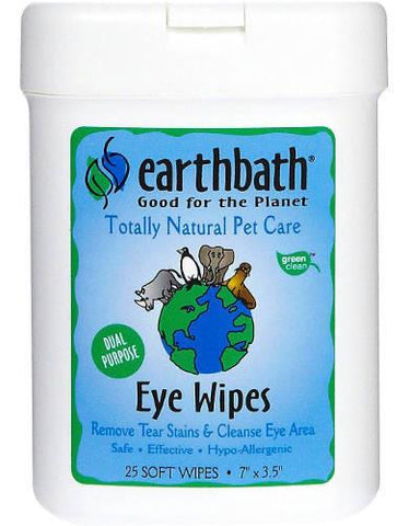 Earthbath Hypoallergenic Eye Wipes For Pets ( 25-count )  | Perromart Online Pet Store Singapore