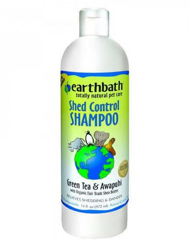 Earthbath Shed Control Green Tea & Awapuhi Shampoo For Pets ( 472ml/3.8ltr ) | Perromart Online Pet Store Singapore