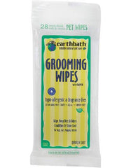 Earthbath HypoAllergenic Fragrance Free Travel Wipes For Pets ( 28 towels )  | Perromart Online Pet Store Singapore