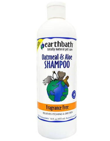 Earthbath Oatmeal & Aloe Fragrance Free Shampoo For Pets ( 472ml/3.8ltr )  | Perromart Online Pet Store Singapore