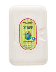 Earthbath Green Tea Fragrance Cat Grooming Wipes ( 100 towels )  | Perromart Online Pet Store Singapore