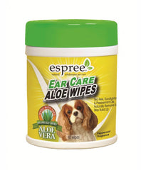 Espree Ear Care Aloe Wipes For Dogs ( 60 wipes )  | Perromart Online Pet Store Singapore