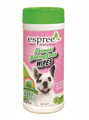Espree Oatmeal Baking Soda Wipes For Dogs ( 50 wipes )  | Perromart Online Pet Store Singapore