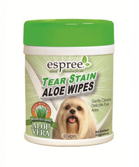 Espree Tear Stain Aloe Wipes For Pets ( 60 wipes )  | Perromart Online Pet Store Singapore