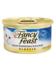 Fancy Feast Ocean Whitefish And Tuna Feast Canned Cat Food 85g | Perromart Online Pet Store Singapore