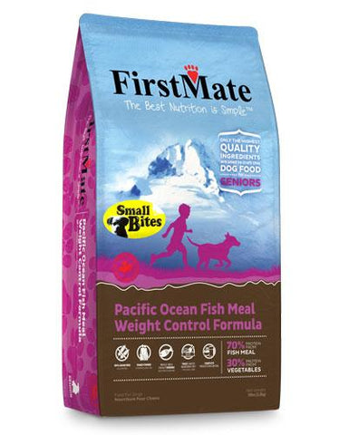 FirstMate Small Bites Pacific Ocean Fish Formula Senior/Weight Control Dry Dog Food | Perromart Online Pet Store Singapore
