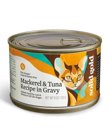 Solid Gold Grain Free Five Oceans Mackerel & Tuna Recipe Canned Wet Cat Food | Perromart Online Pet Store Singapore