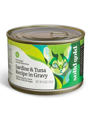 Solid Gold Grain Free Five Oceans Sardine & Tuna Recipe Wet Canned Cat Food | Perromart Online Pet Store Singapore