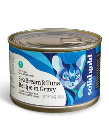 Solid Gold Grain Free Five Oceans Sea Bream & Tuna Recipe Wet Canned Cat Food | Perromart Online Pet Store Singapore