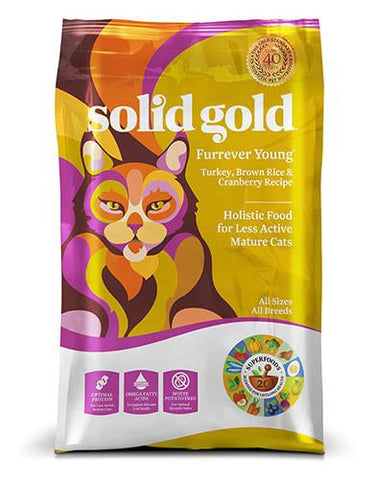 Solid Gold Furrever Young with Turkey, Brown Rice & Cranberry Recipe Dry Cat Food | Perromart Online Pet Store Singapore