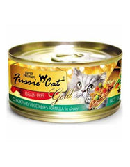 Fussie Cat Premium Chicken with Vegetables in Gravy Cat Wet Food 80g | Perromart Online Pet Store Singapore