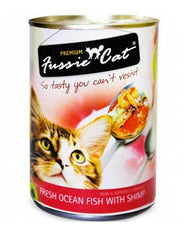 Fussie Cat Fresh Ocean Fish With Shrimp Canned Cat Food 400g | Perromart Online Pet Store Singapore