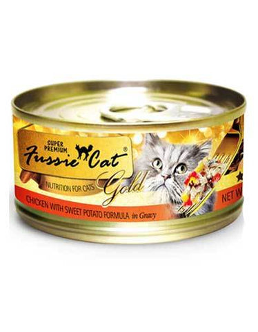 Fussie Cat Premium Chicken With Sweet Potato Cat Wet Food 80g | Perromart Online Pet Store Singapore