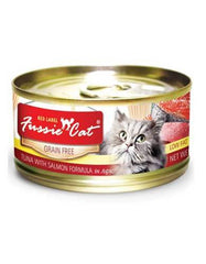 Fussie Cat Red Label Tuna with Salmon Cat Wet Food 80g | Perromart Online Pet Store Singapore