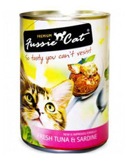 Fussie Cat Fresh Tuna & Sardine Canned Cat Wet Food 400g | Perromart Online Pet Store Singapore