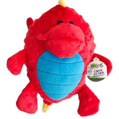 goDog Large Red Grunter Dragon with Chew Guard Technology | Perromart Singapore