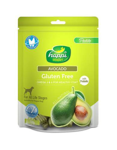 Happi Doggy Petite Gluten Free Avocado Dental Chew 150g | Perromart Online Pet Store Singapore