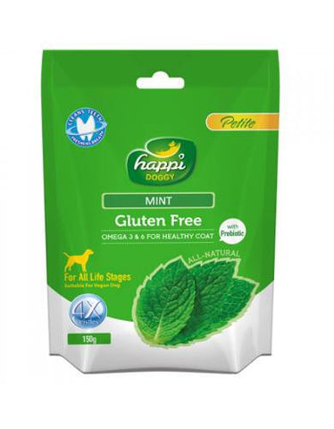 Happi Doggy Petite Gluten Free Mint Dental Chew 150g | Perromart Online Pet Store Singapore