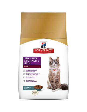 Hills Science Diet Feline Adult Sensitive Stomach & Skin 3.5lbs | Perromart Online Pet Store Singapore