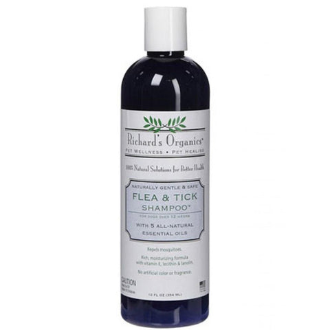 Richard's Organic Natural Flea & Tick Shampoo 12oz