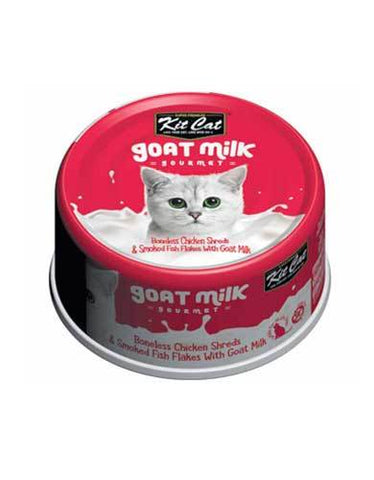 Kit Cat Goat Milk Gourmet Chicken Smoked Fish | Perromart Online Pet Store Singapore