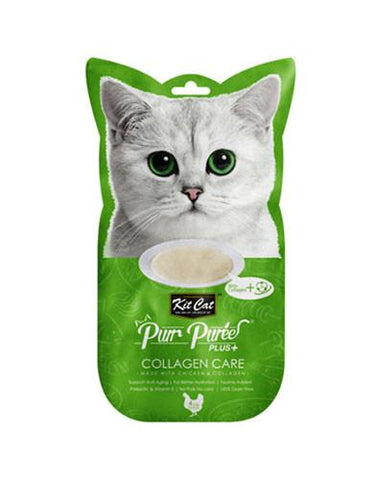 Kit Cat Purr Puree Plus+ (Chicken & Collagen) | Perromart Online Pet Store Singapore