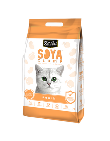 Kit Cat Soya Clump Cat Litter (Peach) | Perromart Online Pet Store Singapore