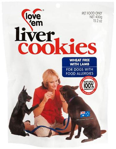 love 'em Wheat Free Cookies with lamb for Dogs | Perromart Online Pet Store Singapore