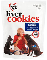 love 'em Wheat Free Cookies with lamb for Dogs | Perromart Online Pet Store Singapore