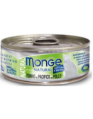 Monge Natural Yellowfin Tuna with Chicken Cat Food 80g | Perromart Online Pet Store Singapore