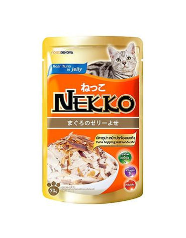 Nekko Tuna Topping Katsuobushi Cat Food | Perromart Online Pet Store Singapore