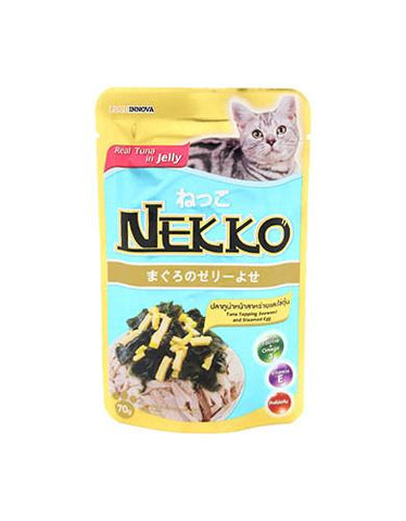 Nekko Tuna Topping Seaweed and Steamed Egg Cat Food | Perromart Online Pet Store Singapore