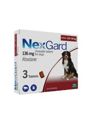 NexGard Chews for Large Dogs 25-50kg - 3 or 6 Doses | Perromart, online pet store Singapore