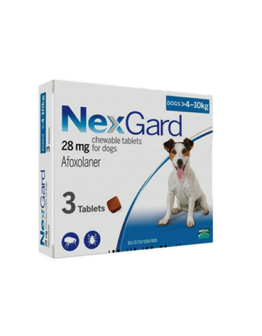 NexGard Chews for Small Dogs 4-10kg - 3 or 6 Doses | Perromart, online pet store Singapore