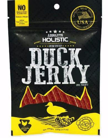 Absolute Holistic Grain Free Duck Loin Strip Dog Treats 100g | Perromart Online Pet Store Singapore