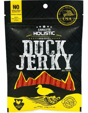Absolute Holistic Grain Free Duck Loin Stick Dog Treats 150g | Perromart Online Pet Store Singapore