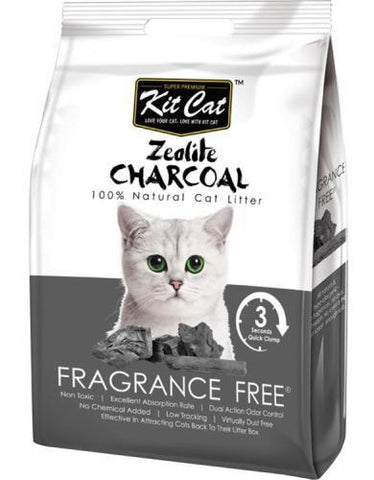 Kit Cat Zeolite Charcoal Fragrance Free 4kg
