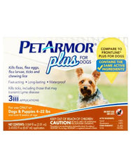 PetArmor® Plus F&T Squeeze-On Dog 4-22lb Blister 3ct | Perromart Online Pet Store Singapore