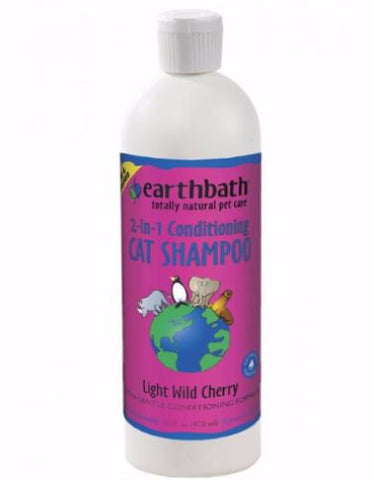 Earthbath Wild Cherry Fragrance 2-in-1 Cat Shampoo | Perromart Online Pet Store Singapore
