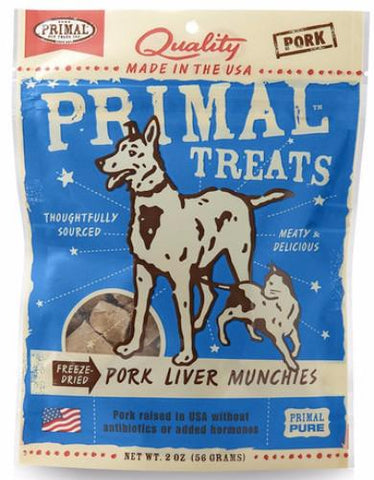 Primal Freeze-Dried Pork Liver Munchies Treats - Perromart online pet store Singapore for dogs