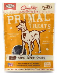 Primal Dry Roasted Pork Liver Snaps Treats - Perromart Online Pet Store Singapore