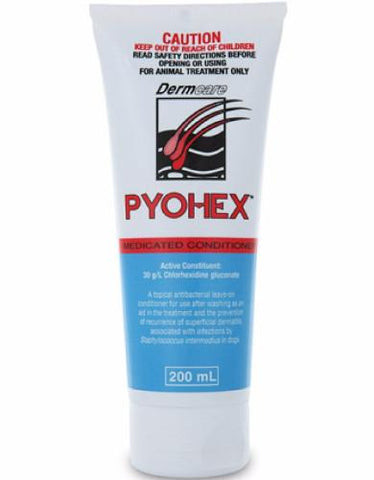 Pyohex Medicated Dog Conditioner 200g/tube - Perromart