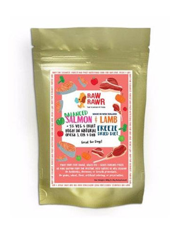Raw Rawr Salmon & Lamb Freeze Dried Balance Diet | Perromart Online Pet Store Singapore