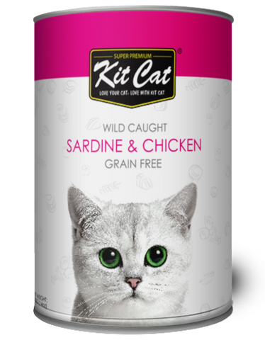Kit Cat Super Premium Wild Caught Sardine & Chicken 400g