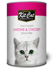 Kit Cat Super Premium Wild Caught Sardine & Chicken 400g
