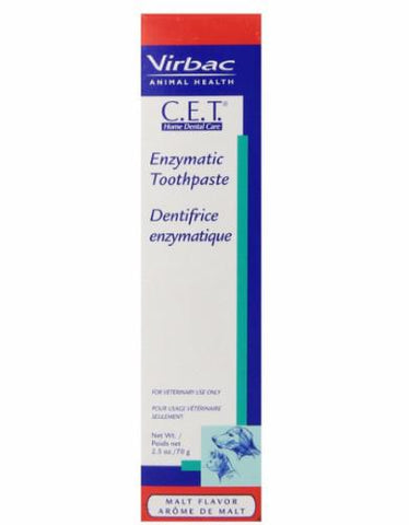 Virbac C.E.T. Enzymatic Dog Toothpaste 70g (Malt) - Perromart