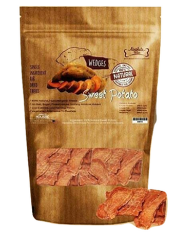 Absolute Bites Air Dried Sweet Potato Wedges 1kg | Perromart Online Pet Store Singapore